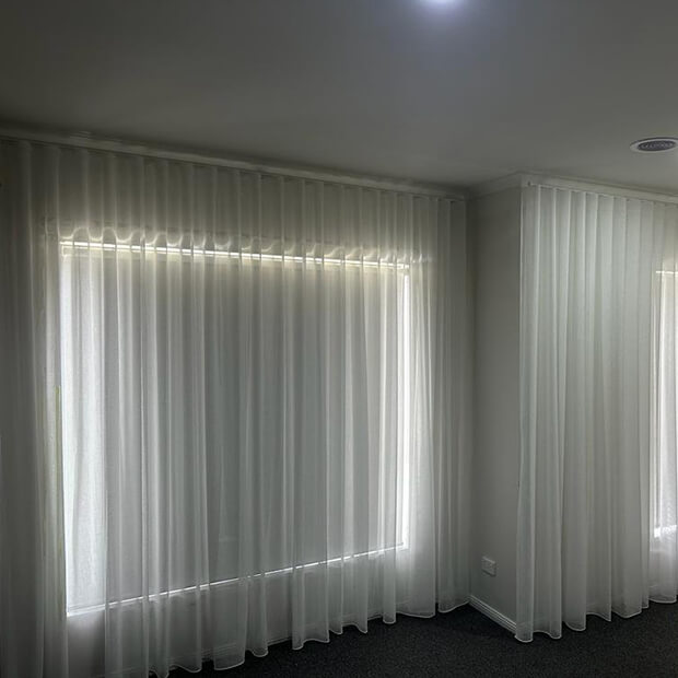 S-Fold sheer curtains